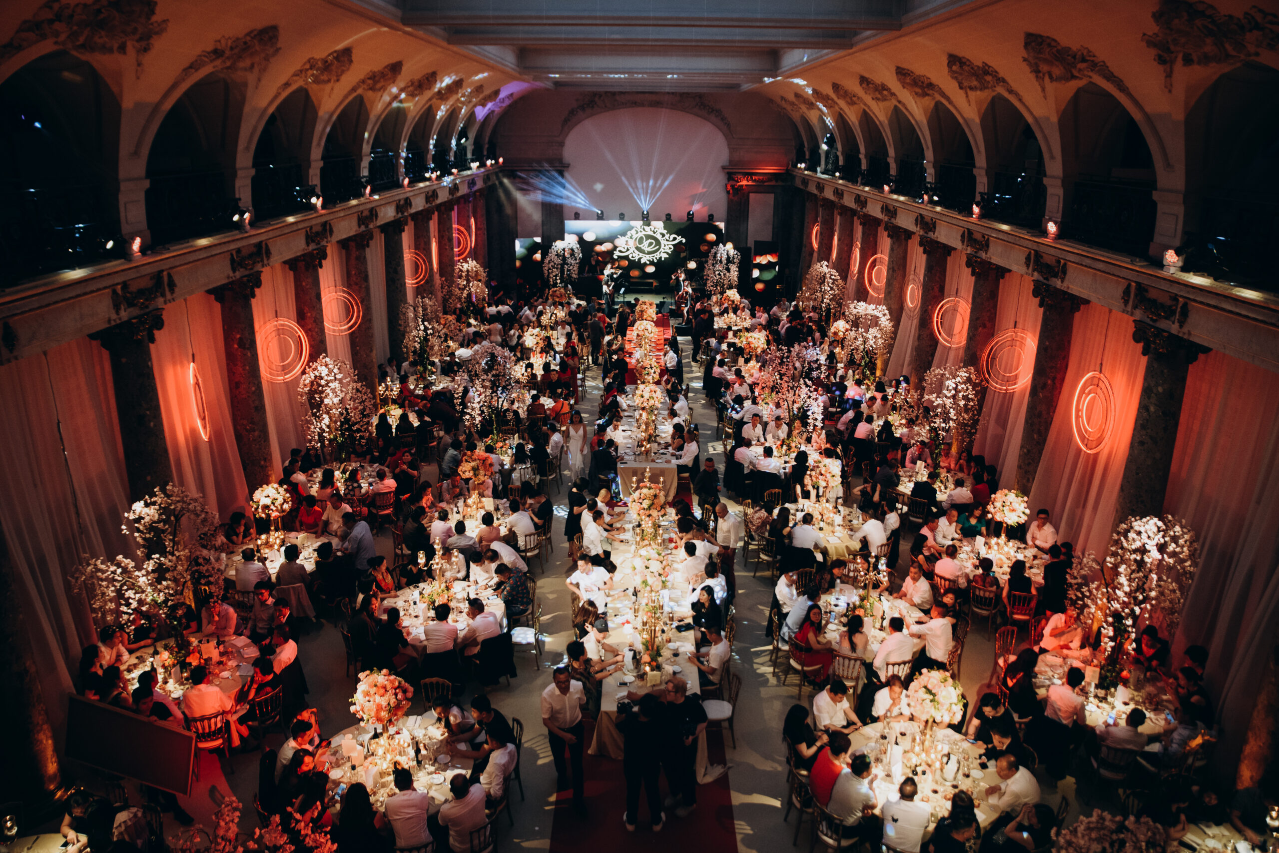 celebration hall with full of guests